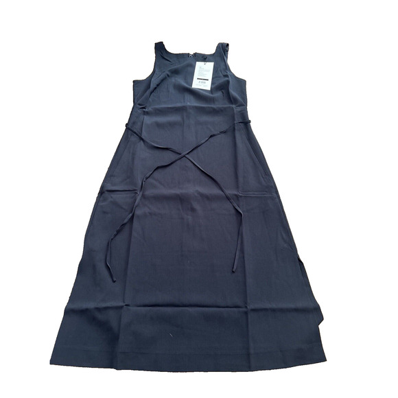 Ministry Of Supply Womens Size Small Black Swift Sheath Midi Dress Pockets NWT - Picture 3 of 5